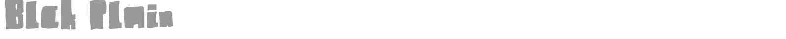 Blck Plain font preview